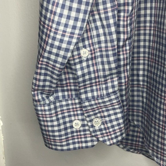Southern Tide Shirt Mens Medium Blue Gingham Button Up Skipjack Logo Long Sleeve - Picture 3 of 12